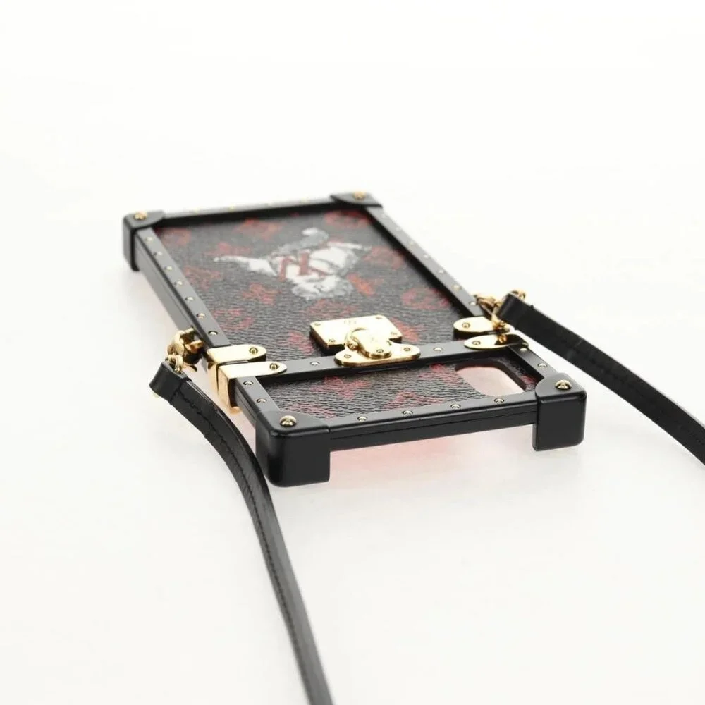 LOUIS VUITTON Catgram iPhone X iPhone XS Eye Trunk iPhone M63891 LV Auth 128518M